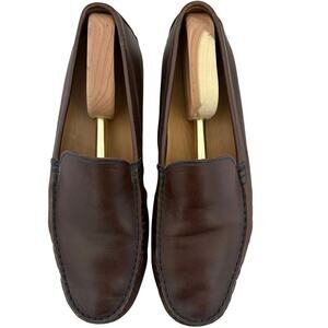 Austen Heller Brown Leather Driving Loafers Men’s 10 Portugal Oldmoney Preppy